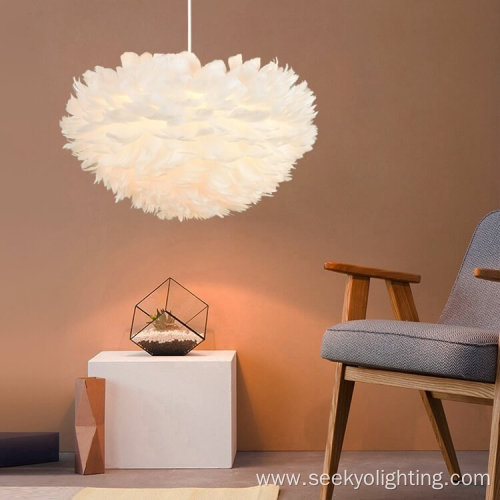 Modern Nordic Feather E27 Pendant Light
